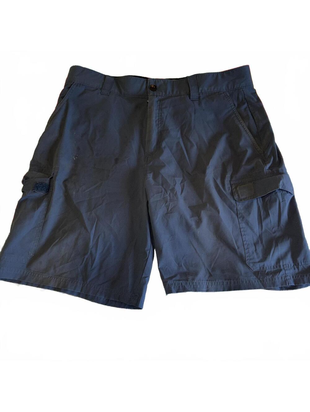 Orvis Blue Cargo Shorts Mens Size 36 Casual Summer Stretch Flex Shorts